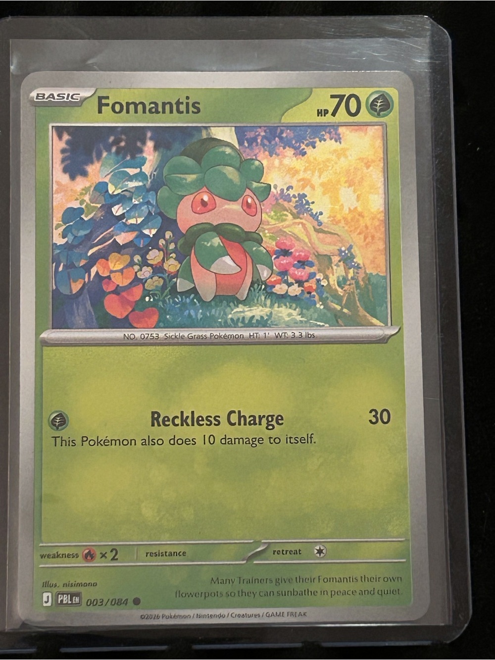 Pokémon TCG Fomantis Full Illustration plus Bonus Cards - Picture 3 of 3